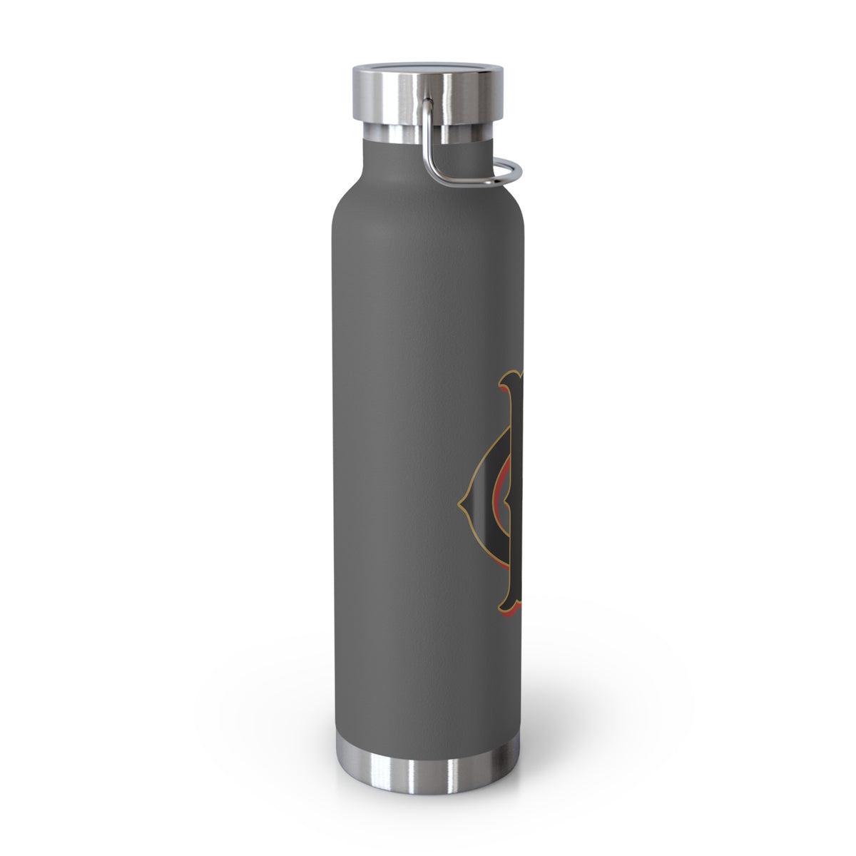 22oz Insulated Water Bottle with Vintage Monogram "CR"