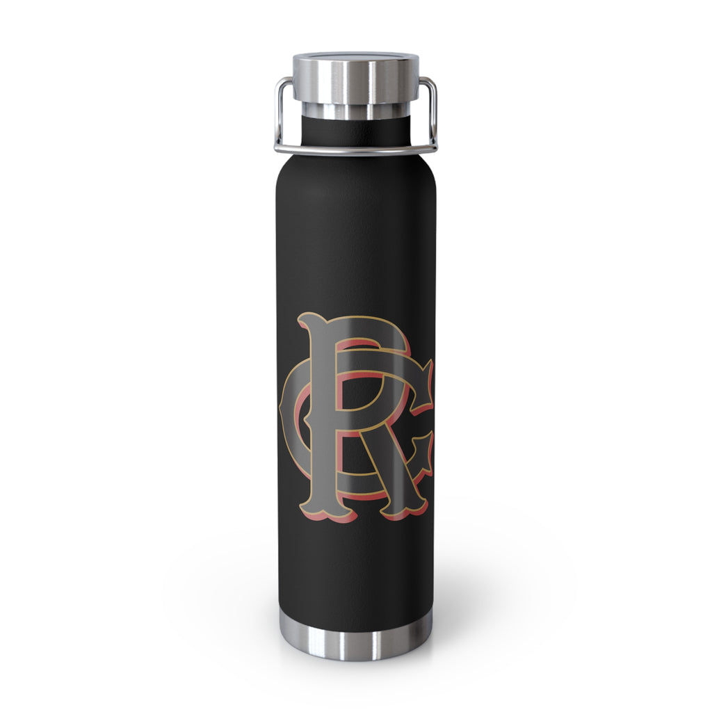 22oz Insulated Water Bottle with Vintage Monogram "CR"