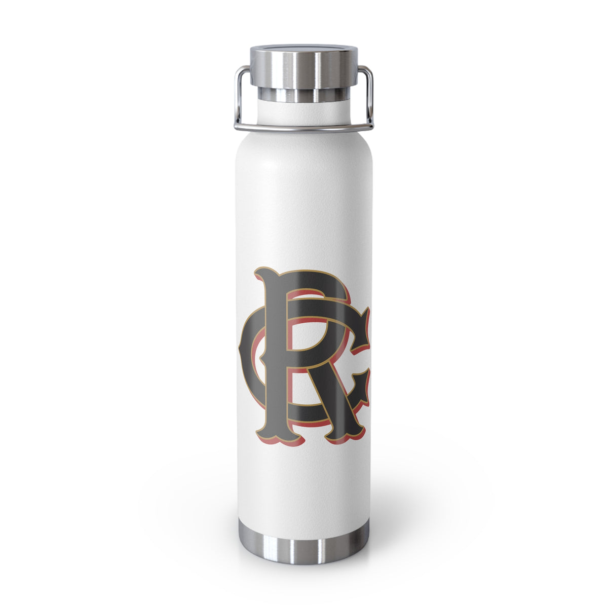 22oz Insulated Water Bottle with Vintage Monogram "CR"
