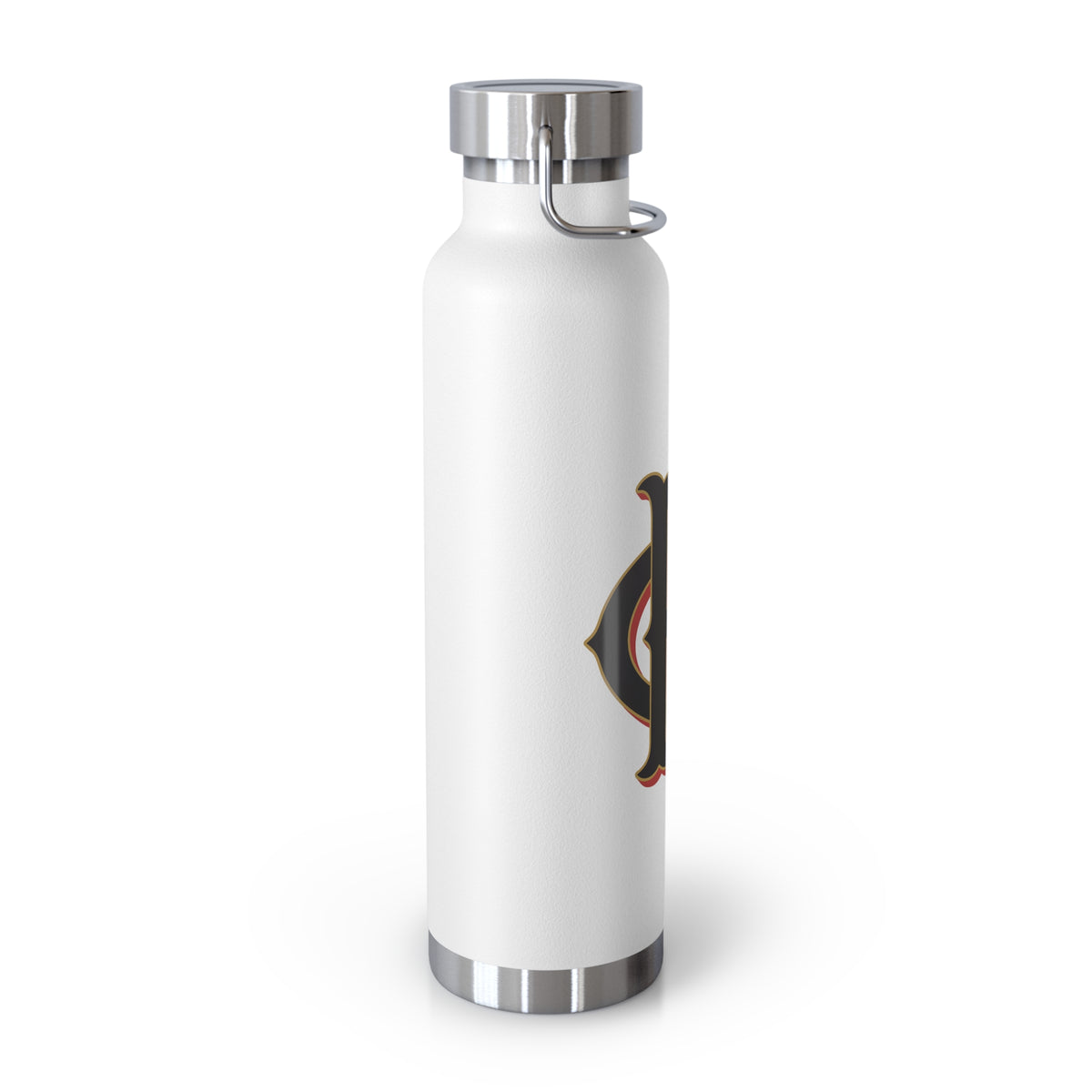 22oz Insulated Water Bottle with Vintage Monogram "CR"