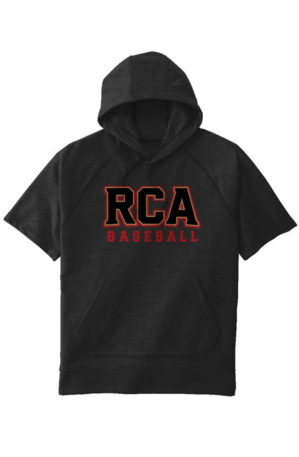 Tri Blend Fleece S S Hooded Pullover