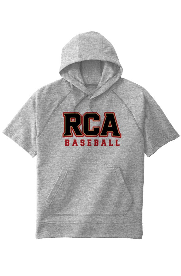Tri Blend Fleece S S Hooded Pullover