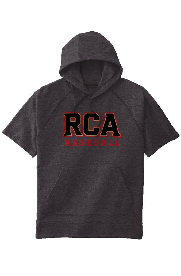 Tri Blend Fleece S S Hooded Pullover