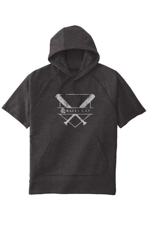 Tri Blend Fleece S S Hooded Pullover