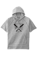 Tri Blend Fleece S S Hooded Pullover