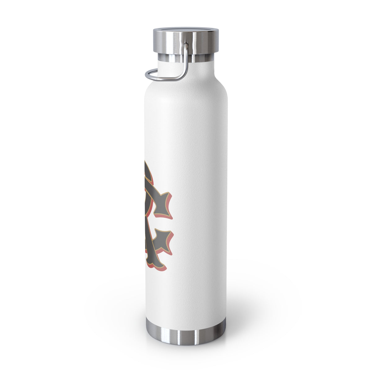22oz Insulated Water Bottle with Vintage Monogram "CR"