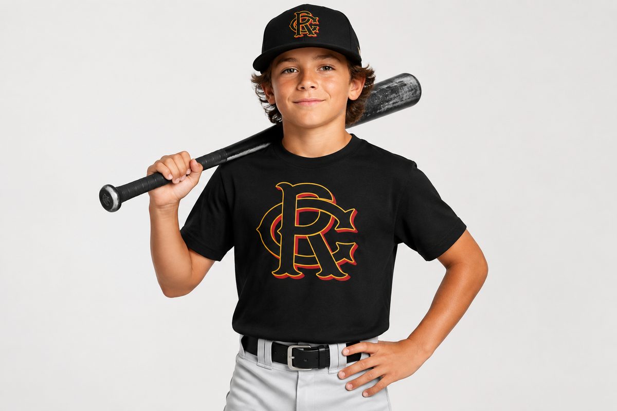 Youth Baseball Player - RC Signature Tee Banner